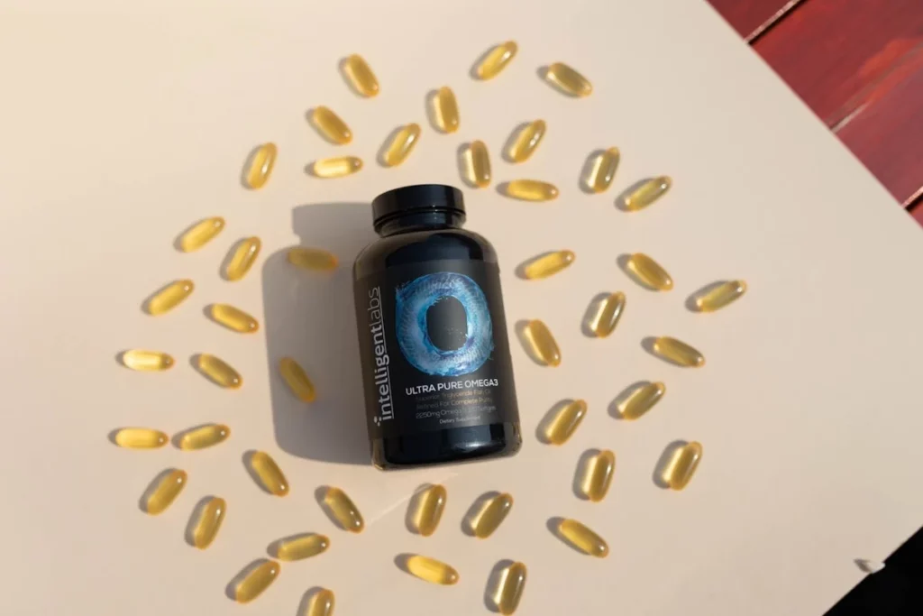 Intelligent Labs Omega-3-Nahrungsergänzungsmittel mit Weichkapseln können bei Parkinson helfen
