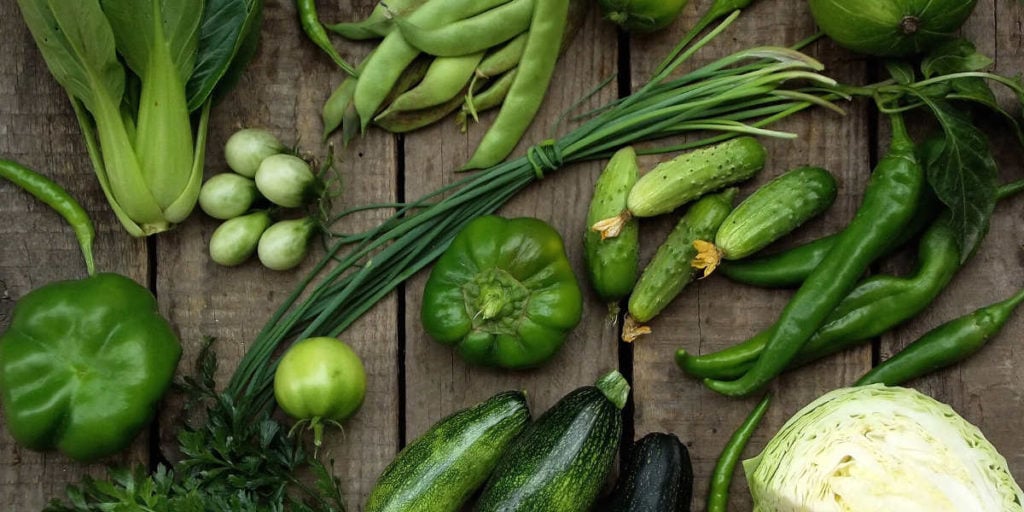 Grünes Gemüse sind ein Hauptbestandteil der Keto Ernährung